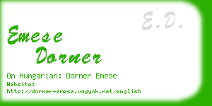 emese dorner business card